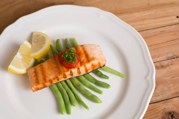 istock Salmon steak food prepare for serve 836553916