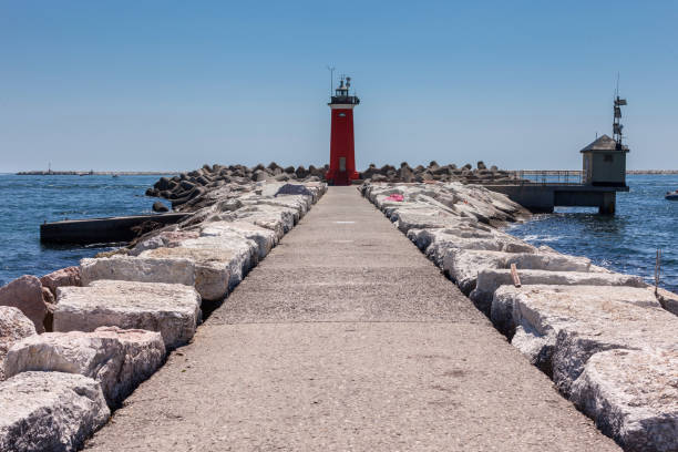 istock Lighthouse on Lido Island in Venice 836559568