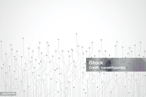 Abstract Technology Background Stock Illustration - Download Image Now - Technology, In A Row, Backgrounds