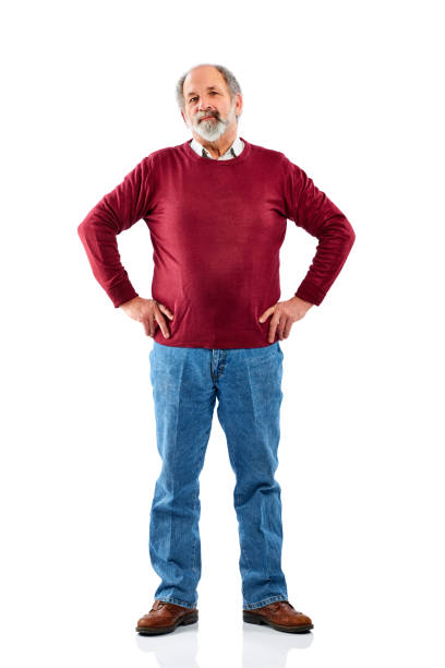 istock Senior caucasian man standing with his hands on hips 836562850