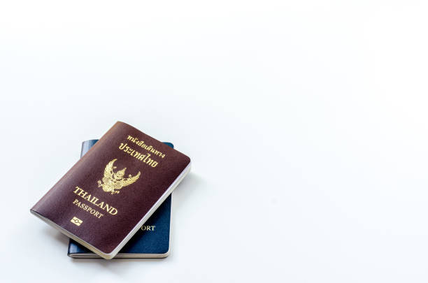 istock Passport from Thailand on the background 836563422