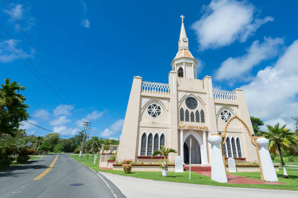 istock Picture of a white church 836579452