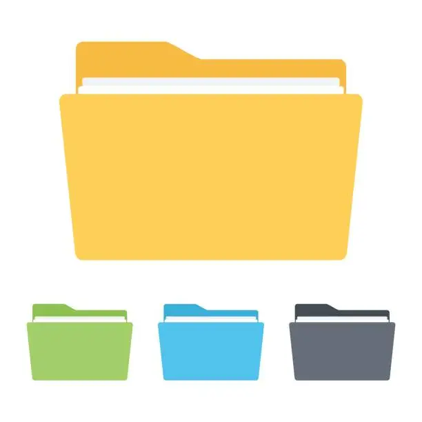 Vector illustration of Folder icon , Vector illustration