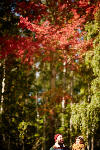 istock Positive laughing couple at stroll 836595206