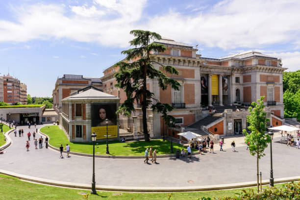 The Museo del Prado, Madrid, Spain Madrid, Spain - May 25, 2017: View of the Museo del Prado, Madrid, Spain. museo del prado stock pictures, royalty-free photos & images