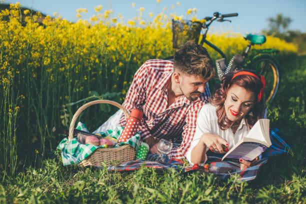 Two Young Smiling Hipsters Having Fun