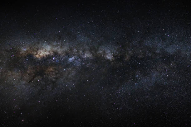 istock Panorama milkyway galaxy with stars and space 836599250