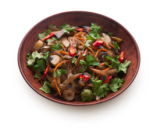 istock Asian food in a bowl isolated at white background 836606160