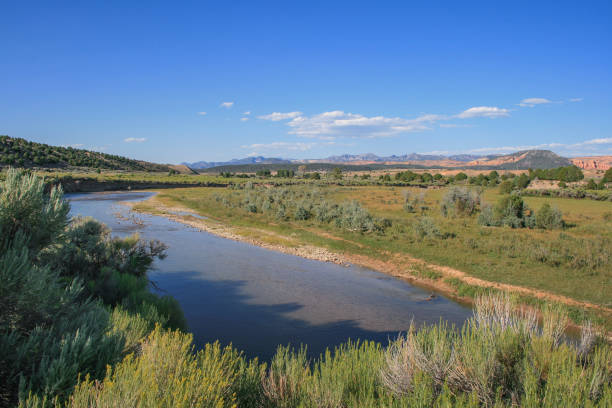 istock Sevier River and landscape in Utah 836607612