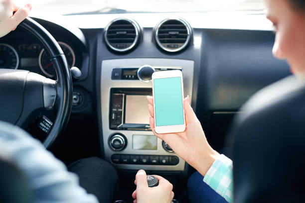 istock Beautiful couple driving the car 836610152