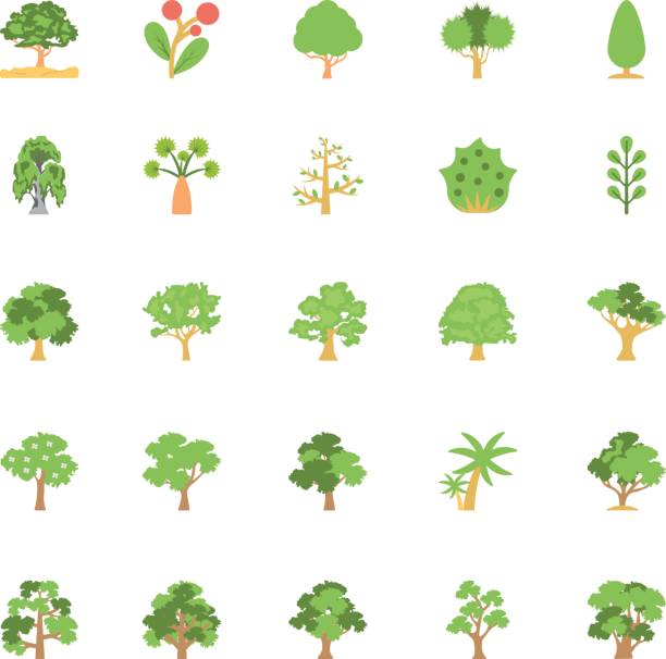 Nature and Ecology Flat Colored Icons 6 Need a set of awesome nature vectors. Just check out this Nature and Ecology Flat Vector Icons pack. Beautiful nature artwork to add to your forest, tree, floral and garden vector design projects. dogwood trees stock illustrations