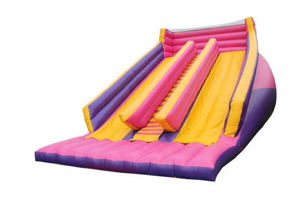 Bouncy Castle Slide. stock photo
