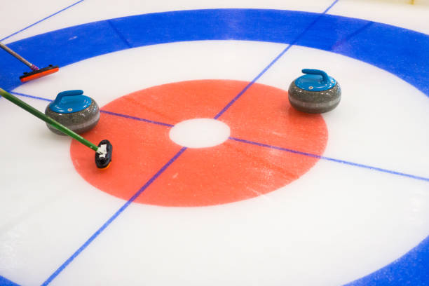 istock Curling sport stones equipment 836634002