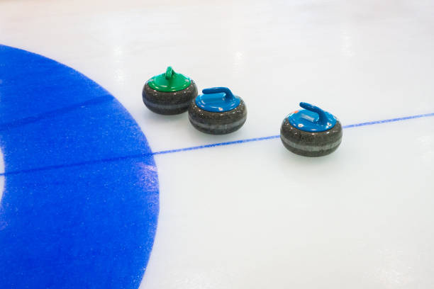 istock Curling sport stones equipment 836634064