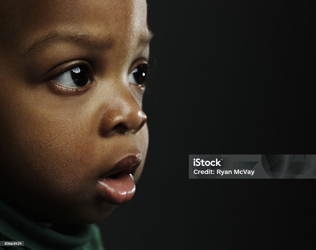 Portrait of a 1 year old boy 13 month old boy African-American Ethnicity Stock Photo