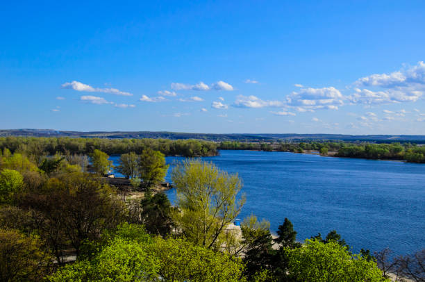 istock Aerial view on river Dnieper in Kremenchug 836641326
