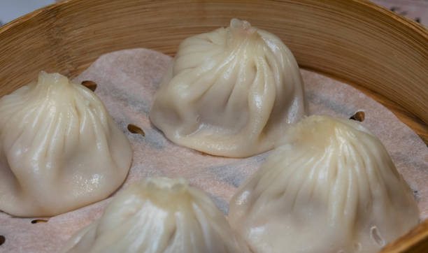 istock Shanghai-style pork dumplings, or Xiaolongbao 836641422