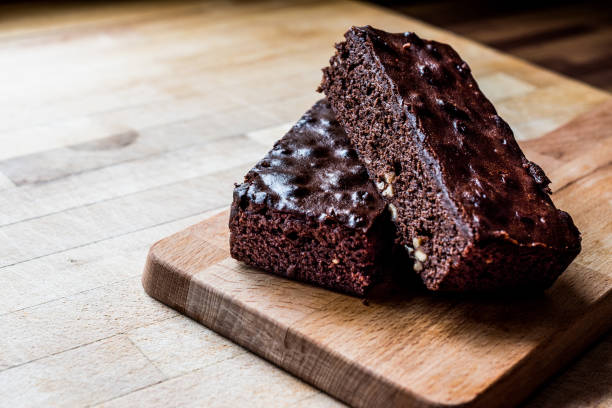 istock Chocolate Brownie on wooden surface. 836641622