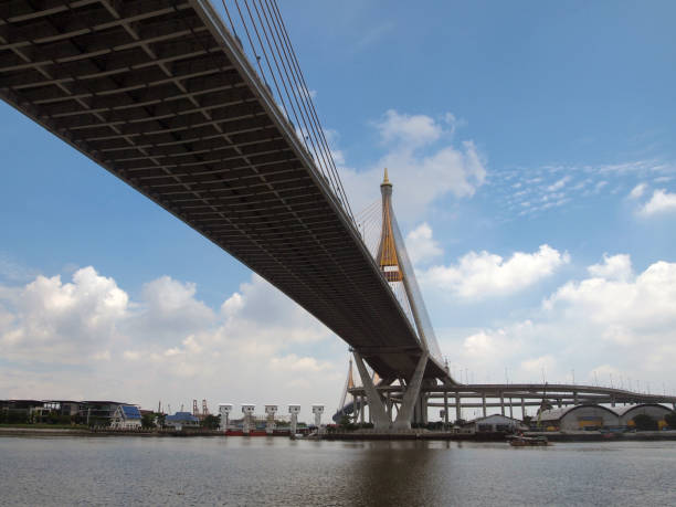 istock Bhumibol Bridge(Industrial Ring Road Bridge), Samut Prakarn,Thailand 836642440