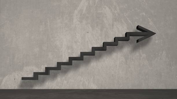 istock Work, rise, career, succes, occupation, business symbol 836642542
