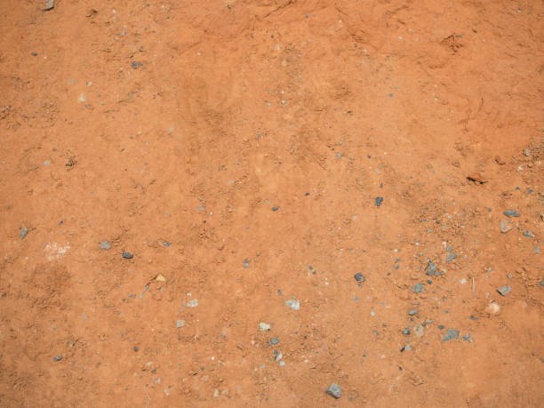 istock red and brown of ground texture for background 836643438