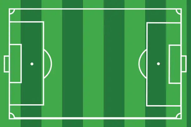 Vector illustration of textured grass football Vector illustration. Green soccer field, stadium place for text