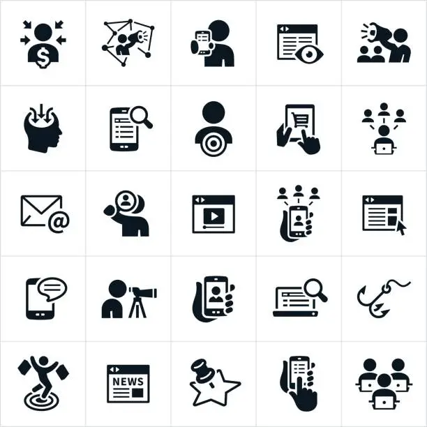 Vector illustration of Digital Marketing Icons