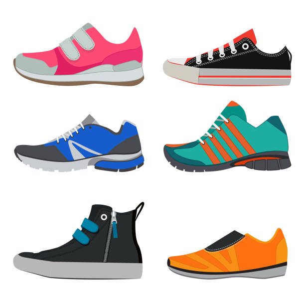 6,812 Cartoon Running Shoes Illustrations & Clip Art - iStock