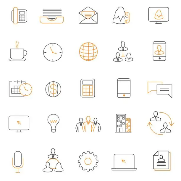 Vector illustration of Business Icons