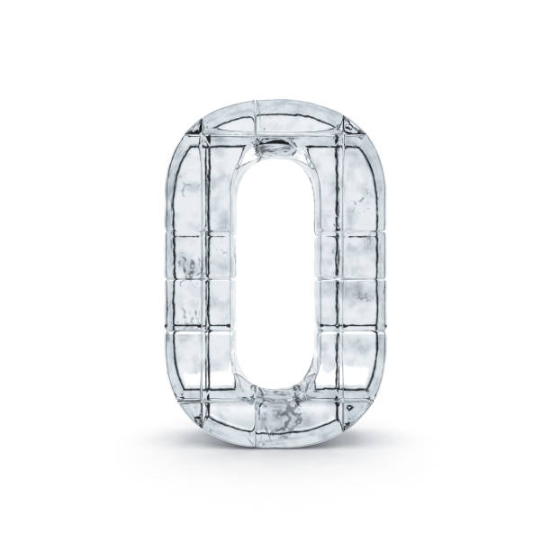 istock Digit made out of ice. 3D rendering 836665872