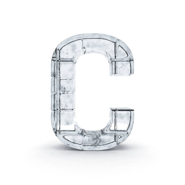 istock Alphabet made out of ice. 3D rendering 836665986