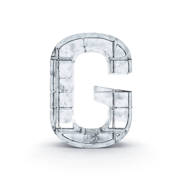 istock Alphabet made out of ice. 3D rendering 836665996