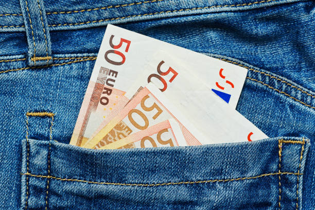 istock Euro banknotes in back pants pocket 836666844