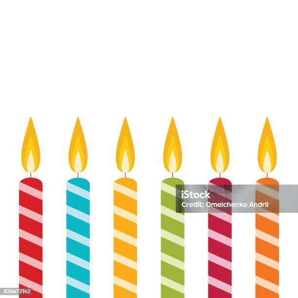 Candle Stock Illustration - Download Image Now - Candle, Vector, Flame