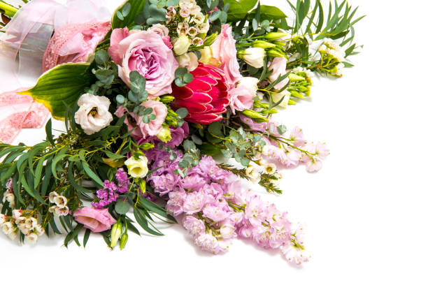 istock Beautiful bouquet on white background 836672230