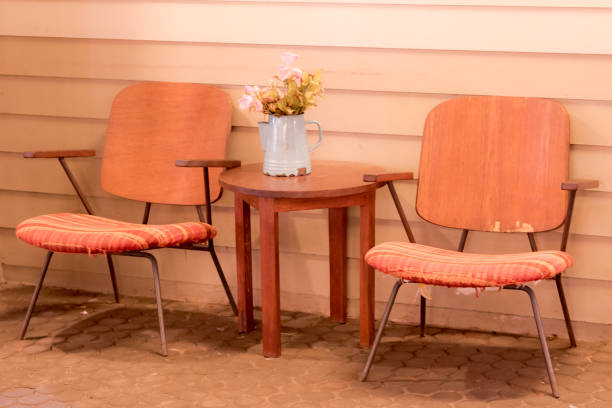 istock Vintage old chair. Loneliness. Toned image. 836672418