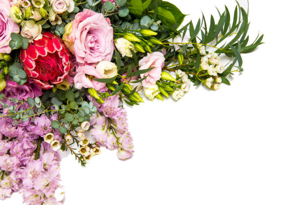 istock Beautiful bouquet on white background 836672606