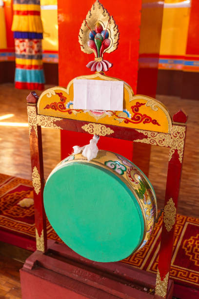 istock Green drum for make merit Inside Guru Rinpoche Temple at Namchi. Sikkim, India. 836674264