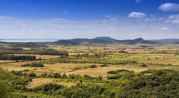 The Balaton Highlands in Hungary stock photo