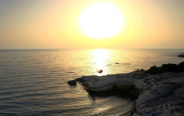 istock Beautifull Sunset over the sea and rocks. 836674518