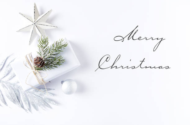 istock An Arrangement of Christmas Decorations and a Gift Box 836676622