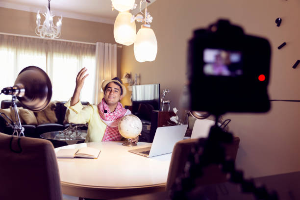 istock Set up of a young aspiring content creator, making a live video for social media 836683380