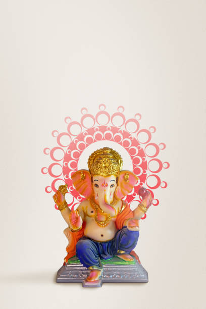 istock Lord Ganesha With marathi calligraphy Ganpati Bapa Morya 836683476
