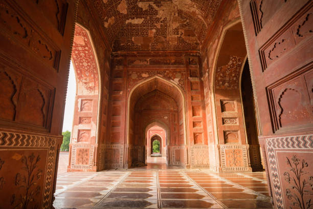 istock Interiors of Taj Mahal Mosque at Agra, India 836684902
