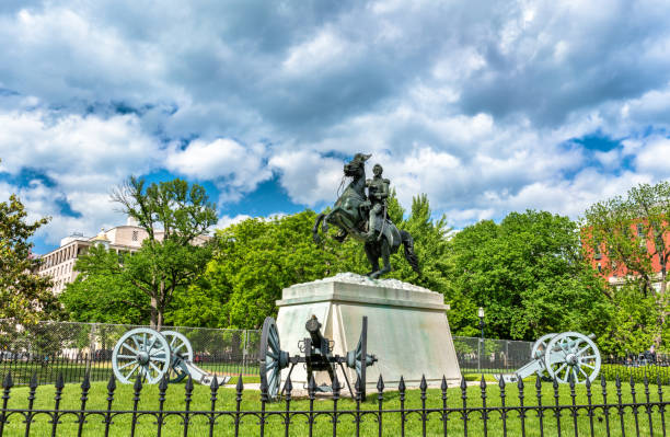 istock General Andrew Jackson Statue on Lafayette Square in Washington, D.C 836699356