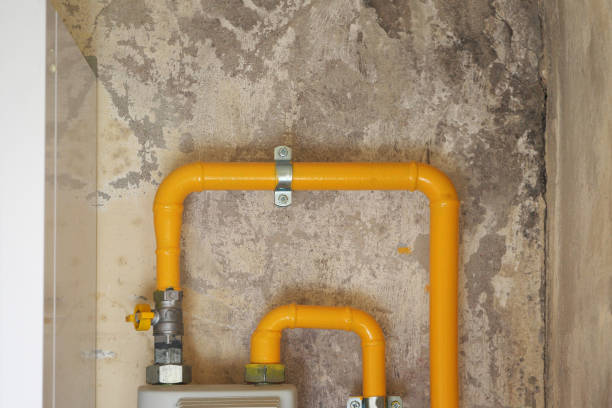 istock Gas boiler pipes 836709716
