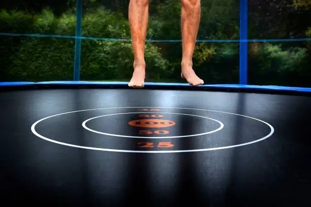 Photo of Adult jumping on trampoline