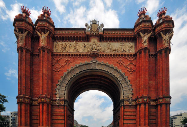 istock Barcelona triumphal arch - Arc de Triomf 836739946