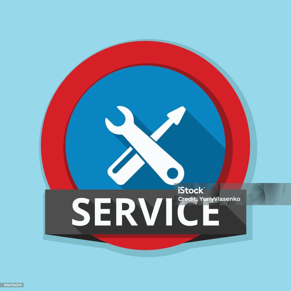 Service Rendered Symbol Service Sign Illustration Stock Illustration - Download Image Now ...