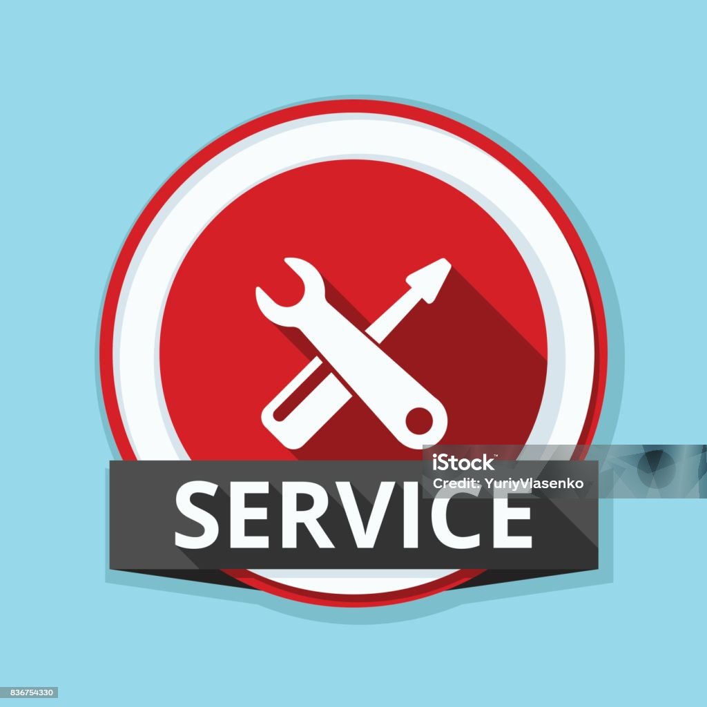 Represents Service Signs Service Sign Illustration Stock Illustration - Download Image Now ...